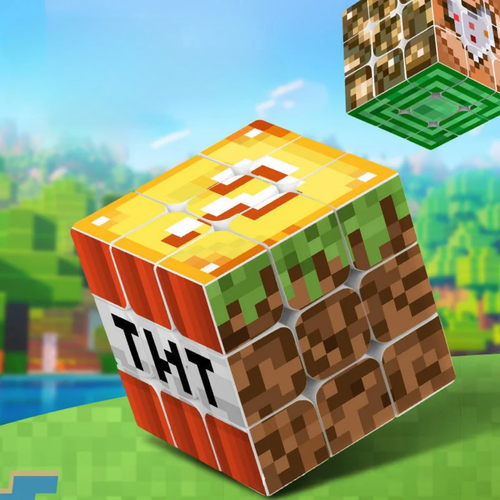 Minecraft Temalı Zeka Küpü (Rubik Küp) – TNT, Lucky Block ve Daha Fazlası!
