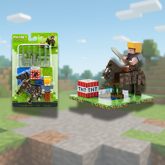 Minercraft Figürleri - TNT ve Savaşçı Seti